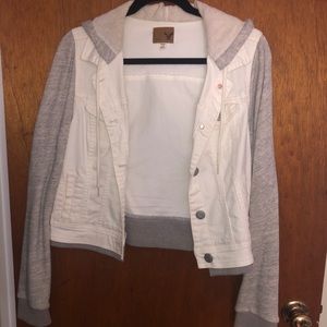 White denim jacket